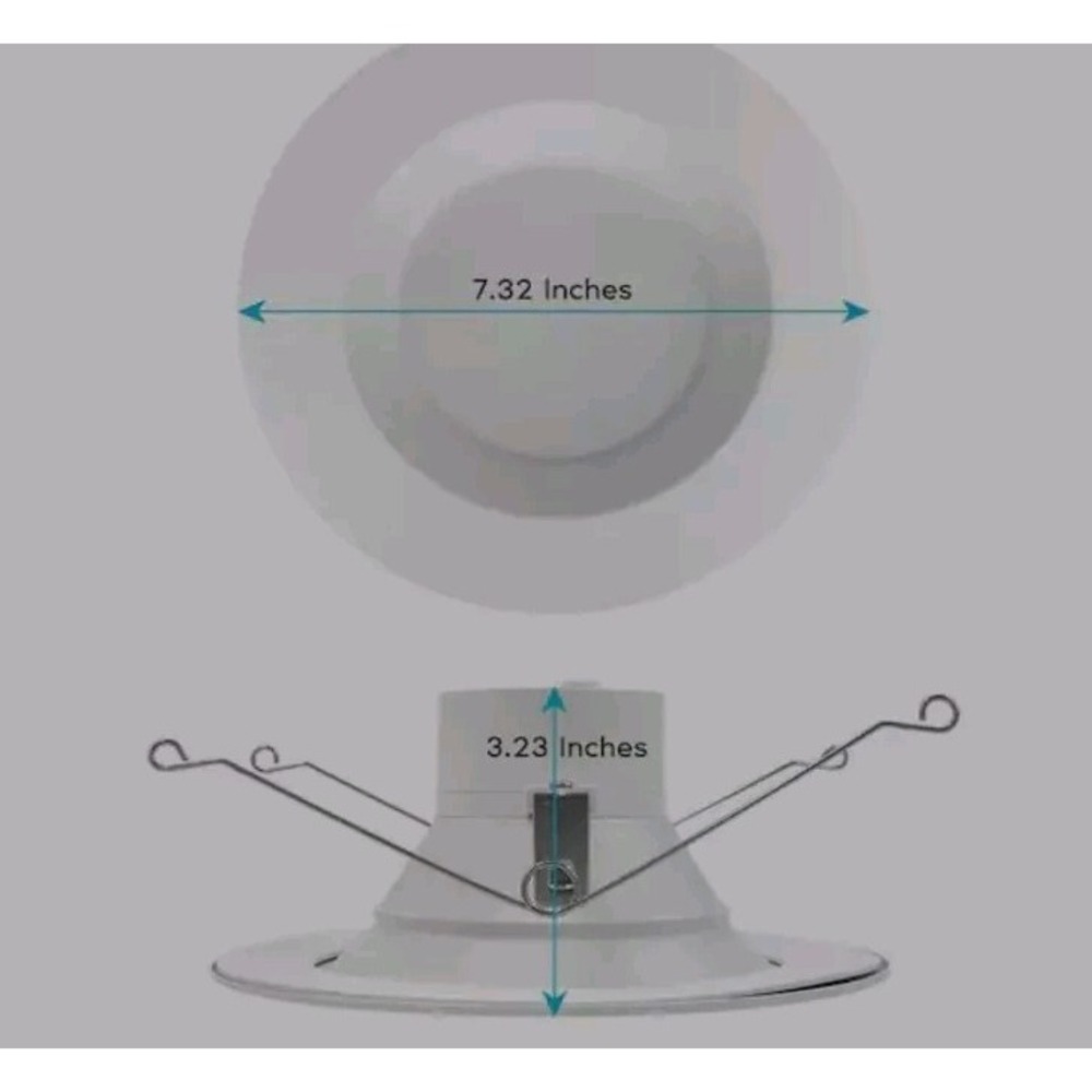Luxrite LR23796 Downlight Round 5-6" 14W RETROFIT Smooth Trim, OK WET AREA - Picture 9 of 12